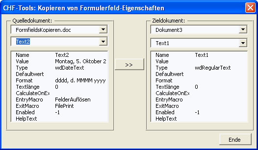 Übertragen von Formularfeld-Eigenschaften